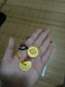 夢(mèng)金園足銀山鬼花錢(qián)吊墜祈福聚財雙面設計男女同款送禮禮物 金色款重約9.15g 曬單實(shí)拍圖