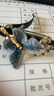奢蔻（Cercoo）繡蝶花語(yǔ)發(fā)夾后腦勺女頭飾彈簧夾發(fā)卡送媽媽款蝴蝶一字夾優(yōu)雅發(fā)飾 曬單實(shí)拍圖