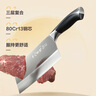 十八子作復合鋼刀具家用菜刀典雅多用刀SL1608-C【精美禮盒裝】 曬單實(shí)拍圖