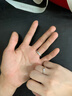 米蔓（MIMORE）S999足銀情侶對戒男女款一對求婚戒指生日表白禮物送女友老婆結(jié)婚 曬單實(shí)拍圖