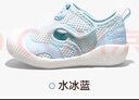巴布豆寶寶學(xué)步鞋嬰幼兒鏤空透氣網(wǎng)面軟底防滑男女童鞋子水冰藍 23 曬單實(shí)拍圖