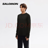薩洛蒙（Salomon）男款 戶(hù)外運動(dòng)柔軟舒適保暖長(cháng)袖T恤衛衣 SNTIAL LIGHTWARM CN 深黑色 C26038 L 曬單實(shí)拍圖