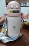 babycare小企鵝兒童保溫杯嬰幼兒寶寶保溫奶瓶水壺學(xué)飲直飲吸管杯兒童水杯 贈直通吸嘴- 背帶款萊莎粉-450ml 曬單實(shí)拍圖