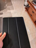 畢亞茲 適用iPad Air2保護套 iPad6代蘋果平板電腦保護后外殼 輕薄防摔 休眠三折皮套男女款 PB13-金剛黑 曬單實拍圖
