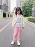 小馬寶莉女童外套秋季2025新款連帽長(cháng)袖衛衣兒童春秋款防風(fēng)耐磨秋裝衣服 米白 小馬寶莉粉X 130 曬單實(shí)拍圖
