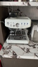 鉑富（Breville）BES876 半自動(dòng)咖啡機 家用意式 研磨奶泡一體式 智能輔助壓粉系統 大容量水箱 25擋研磨 海鹽白 曬單實(shí)拍圖