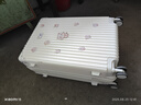 SOO行李箱多功能箱包拉桿箱學(xué)生大容量旅行密碼箱皮箱杯架白色24英寸 曬單實(shí)拍圖