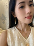 宮典天然和田玉福蝶耳環(huán)女s925銀耳墜古風(fēng)耳飾國(guó)風(fēng)耳環(huán)生日節(jié)日禮物 福蝶耳環(huán) 曬單實(shí)拍圖