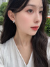 中國珠寶純銀璀璨蝴蝶結耳釘女2025新款輕奢耳墜耳飾紀念日生日禮物送女友 曬單實(shí)拍圖