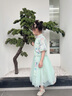 G.DUCKKIDS童裝漢服女童夏裝套裝裙兒童唐裝中國風(fēng)上衣裙子六一表演服小女孩 粉色 110 尺碼4~5歲【100-110cm】 曬單實(shí)拍圖