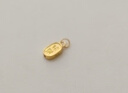 世紀緣吉言納福黃金吊墜5D吉祥話(huà)送女友生日禮物 克重約0.17-0.19g 曬單實(shí)拍圖