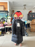 保姆鵝 兒童羽絨服男童女童長款過膝加厚外套中大童保暖防風(fēng)冬裝 炭黑 130 曬單實拍圖