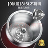 蘇泊爾（SUPOR）0涂層球釜電飯煲IH無涂層4L大容量316L不銹鋼家用多功能智能1-8人電飯鍋SF40HC2984 曬單實(shí)拍圖