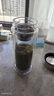 富光玻璃杯雙層帶茶隔大容量水杯 高檔商務泡茶杯 高硼硅杯子500ml 曬單實拍圖