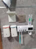 小米部依智能紫外線(xiàn)殺菌牙刷消毒器電動(dòng)壁掛擠牙膏烘干衛生間免打孔置物架 牙刷消毒器【感應款-白色】 曬單實(shí)拍圖