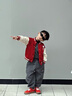 SNOOPY兒童秋季棒球服外套運動(dòng)休閑時(shí)尚  大紅 棒球小子  110 曬單實(shí)拍圖