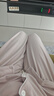 無印良品（MUJI）女式柔軟針織前開睡衣套裝女士家居服女款女裝25年秋季 FD32CC5A 煙熏粉色 L -XL 上裝170/92A 下裝170/74A 曬單實(shí)拍圖