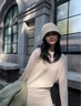 SXMM國際一線(xiàn)品牌羊絨衫女100%山羊絨女圓領(lǐng)針織毛衣秋冬寬松大碼 深駝色(國際倉發(fā)貨+禮盒) L 【110-120斤】 曬單實(shí)拍圖