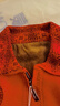 羅蒙（ROMON）新款中老年人本命年紅色毛衣開(kāi)衫男女情侶裝爸媽針織羊毛外套爺爺 女士大紅翻領(lǐng)福字拉鏈- 加絨 4XL 男女均建議175-190斤 曬單實(shí)拍圖