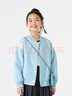 巴拉巴拉女童棒球服小香風(fēng)外套秋季款寬松上衣時(shí)尚洋氣蝴蝶結繡花 藍色調00488 130 曬單實(shí)拍圖
