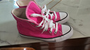 匡威（Converse）官方 All Star男女高幫帆布鞋西瓜紅玫紅色A08136C A08136C 36.5 曬單實(shí)拍圖
