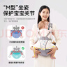 baby friend腰凳嬰兒坐凳寶寶背帶前后兩用多功能抱抱托外出抱娃神器透氣灰色 曬單實(shí)拍圖