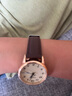 聚利時(shí)（Julius）手表女復古雙日歷氣質(zhì)百搭青春石英學(xué)生考試手表咖啡色JA-1472E 曬單實(shí)拍圖