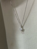 京東京造 星芒Pt950鉑金培育鉆石吊墜1克拉贈送S925銀鏈禮物送女友送老婆 曬單實(shí)拍圖