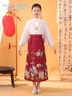 古妮婭兒童馬面裙套裝新中式國風(fēng)演出服女童民族服裝 曬單實(shí)拍圖