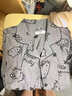 另約2025春秋季灰色hellokitty睡衣女純棉長(cháng)袖卡通日系開(kāi)衫家居服套裝 E6612-1 KT貓 M 曬單實(shí)拍圖