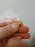 同心鳳足金999黃金散珠手鏈純金重工古法小金珠子轉(zhuǎn)運珠隔珠手串金鏈子 1g,4mm古法珠-5顆 曬單實拍圖
