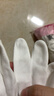 安美尚(ams)PU尼龍涂指手套 涂膠涂層勞保手套 夏季輕薄款白手套 耐磨防滑透氣男女工地作業(yè)干活手套小碼12雙 曬單實(shí)拍圖