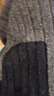 皮爾卡丹（pierre cardin）超長(cháng)羊毛半身裙女裙長(cháng)90cm加長(cháng)加厚款高個(gè)子包臀裙冬季保暖長(cháng)裙 不開(kāi)叉黑色90厘米 M 90105斤 曬單實(shí)拍圖
