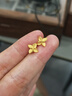 金至尊黃金耳釘女四葉草彎鉤999足金耳飾七夕禮物計價(jià) 1.82克 曬單實(shí)拍圖