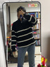 森馬（Semir）森柔|毛衫男冬季含羊毛針織衫半開(kāi)襟毛衣情侶內搭101724107206 曬單實(shí)拍圖