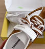 TOOMANYSHOES吳昕同款運(yùn)動休閑芭蕾風(fēng)復(fù)古厚底德訓(xùn)鞋女 甜味補(bǔ)劑 淺棕 37 曬單實(shí)拍圖