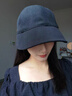 眾妃漁夫帽子女秋冬韓版百搭休閑防曬帽露絲同款鴨舌帽盆帽潮流可調節 毛呢款黑色 均碼 曬單實(shí)拍圖