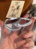 靈蛇形銀手鐲女純銀999足銀實(shí)心鐲子本命年小眾手環(huán)送女朋友禮物 25克靈蛇_(dá)附精美禮盒+證書 曬單實(shí)拍圖