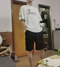 Foss Phil速干短褲男士夏季運動(dòng)寬松工裝大口袋休閑時(shí)尚五分褲019黑色L 曬單實(shí)拍圖