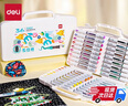 得力（deli）36色直液式軟頭丙烯馬克筆軟繪可水洗不透色咕卡學(xué)生熒光記號筆涂鴉diy學(xué)生開(kāi)學(xué)禮物 曬單實(shí)拍圖
