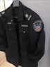 保安秋冬季工作服全套2025物業(yè)執勤制服裝春秋套裝夾克款藏青新式 墨綠色拉鏈【單上衣+標貼】 190/4XL 建議180-200斤 曬單實(shí)拍圖