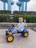 子梵（ZIFAN）戶(hù)外遙控卡丁車(chē)車(chē)四輪可坐人大人男女孩寶寶親車(chē)玩具汽車(chē)成人兒童 藍+小電瓶6v4.5A+可遙控 座椅長(cháng)度可調+一鍵 雙驅動(dòng) 曬單實(shí)拍圖