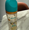 貝親（Pigeon）PPSU雙把手防脹氣奶瓶240ml 叢林小兔 M號奶嘴 3月+ AA218 曬單實(shí)拍圖