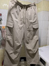 MJ STYLE工裝直筒長(zhǎng)褲女2025年夏季新款時(shí)尚運(yùn)動(dòng)顯瘦潮酷涼感高腰百搭褲子 曬單實(shí)拍圖