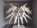 HKDA順豐大班8827白雪姬飛翼高達模型MG1/100掉毛天使12根矮星炮拼裝 白雪姬(12根矮星炮帶水貼地臺) 模型板件+夜光貼 曬單實(shí)拍圖