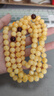 炫夏附證書(shū)天然原礦蜜蠟珠子散珠圓珠琥珀雞油黃白花蜜手串金剛配珠 佛珠項鏈約9.5mm珠徑（附證書(shū)） 曬單實(shí)拍圖
