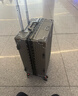 狄斯頓保羅  鋁框行李箱男女新款拉桿箱萬向輪拉桿箱大容量旅行箱登機(jī)密碼箱 深灰色-加厚合金框【箱體可坐人】 22英寸 曬單實(shí)拍圖