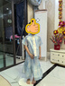 蘇漢唐中秋節兒童男女漢服唐裝國風(fēng)中秋演出服表演服 男童套裝+掛墜 120 曬單實(shí)拍圖