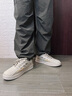 森馬（Senma）男鞋夏季休閑百搭時(shí)尚小白鞋子男士軟底輕便厚底增高板鞋男款透氣 米色 42 曬單實(shí)拍圖