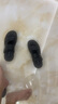 奧康官方?jīng)鲂?真皮舒適沙灘鞋子潮流涼拖鞋休閑兩用頭層牛皮男鞋 黑色1243721090 42 260mm 曬單實(shí)拍圖